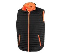 Result Contrast Gilet Black/Orange XXL - Breathable, Water/Wind Resistant