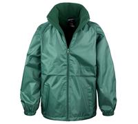Microfleece Lined Jacket Result Core Bottle Green 9-10 Years