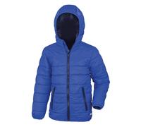 Result Core Junior Soft Padded Jacket Reflective Hood Windproof Lightweight