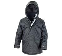 Result Core Junior Winterwear Parka R207J - Childrens Kids Long Coat Warm Jacket
