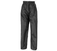 Result Core Kids/Childrens Unisex Stormdri Rain Over Trouser / Pants (3-4 years) (Black)