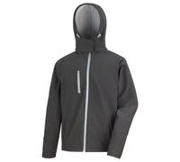 Result Core Men's Hooded Soft Shell Jacket in Black | Size: Large Result Core Black L