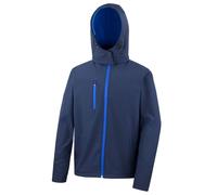 Result Core Men's Hooded Soft Shell Jacket in Dark Navy | Size: 2XL Result Core Dark Navy 2XL