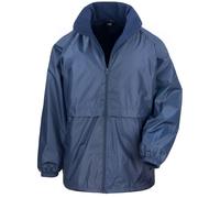 (XXL, Navy) Result Core Mens Microfleece Lined Waterproof Jacket