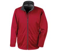 Result Core Mens Plain Soft Shell JacketS Red RW10113