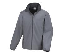 Result Core Men's Printable Soft Shell Jacket in Grey | Size: 3XL Result Core Grey 3XL