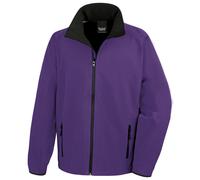 Result Core Men's Printable Soft Shell Jacket in Purple | Size: Large Result Core Purple L