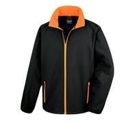 Result Core Men's Printable Soft Shell Jacket in True Black | Size: Medium Result Core True Black M
