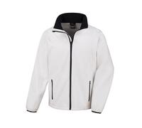 Result Core Men's Printable Soft Shell Jacket in White | Size: Medium Result Core White M