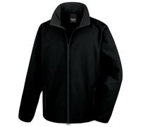 (4XL, Black) Result Core Mens Printable Soft Shell Jacket