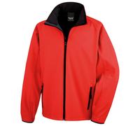 Result Core Men's Printable Soft Shell Jacket in Red | Size: Medium Result Core Red M
