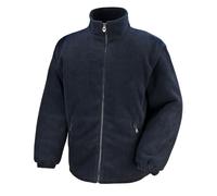 (3XL, Black) Result Core Mens Quilted Polartherm Padded Fleece Jacket
