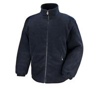 (3XL, Black) Result Core Mens Quilted Polartherm Padded Fleece Jacket