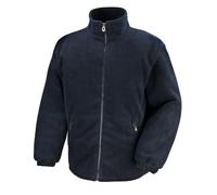 (4XL, Black) Result Core Mens Quilted Polartherm Winter Fleece Jacket
