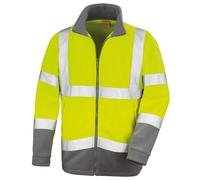 (XL, Yellow) Result Core Mens Reflective Safety Micro Fleece Jacket (Pack of 2)