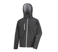 Result Core Men's TX Performance Hooded Soft Shell Jacket in Black | Size: Large Result Core Black L