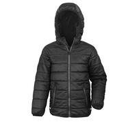 Result Core Padded Showerproof & Windproof Jacket in True Black | Size: Large Result True Black L