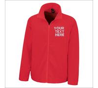 Result Core Personalised Unisex Adults Micro Fleece Full Zip Custom Text Jacket