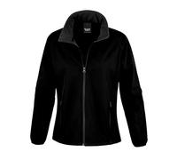Result Core R231F Ladies Printable Softshell Jacket - Black/Black - 2XL