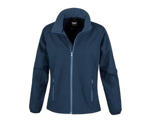 Result Core R231F Ladies Printable Softshell Jacket - Navy/Navy - 2XL