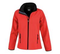 Result Core R231F Ladies Printable Softshell Jacket - Red/Black - XS