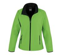 Result Core R231F Ladies Printable Softshell Jacket - Vivid Green/Black - M