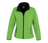 Result Core R231F Ladies Printable Softshell Jacket - Vivid Green/Black - XL
