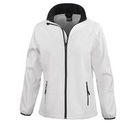 Result Core R231F Ladies Printable Softshell Jacket - White/Black - XS