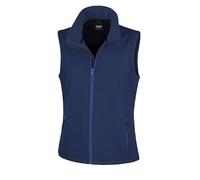 Result Core R232F Ladies Printable Softshell Bodywarmer - Navy/Navy - XS