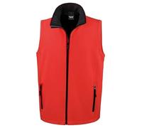 Result Core R232M Mens Printable Softshell Bodywarmer - Red/Black - M