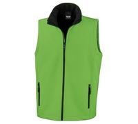 Result Core R232M Mens Printable Softshell Bodywarmer - Vivid Green/Black - M