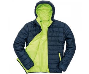 Result Core R233M Result Mens Soft Padded Jacket Navy/Lime Size: L Col L