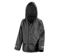 Result Core Stormdri Rain Over Jacket in Black | Size: 9-10 Years Result Black 9-10 Years