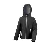 Result Core TX Performance Hooded Soft Shell Jacket in Black | Size: 3-4 Years Result Core Black 3-4 Years