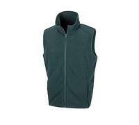 Result Microfleece Gilet, Forest Green, Large. R116X
