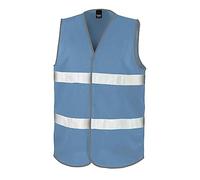 Result Core Value R200X Mens Core Hi-Vis Motorist Safety Vest - Sky Blue - S/M