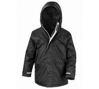 Result Core Winter Parka Waterproof Windproof Jacket in Black | Size: 13-14 Years Result Black 13-14 Years