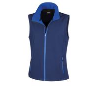 (XS, Navy / Royal) Result Core Womens/Ladies Printable Softshell Bodywarmer