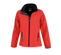 (L, Red/Black) Result Core Womens/Ladies Printable Soft Shell Jacket