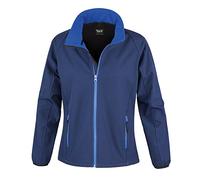 Result Women's Softshell Jacket R231F Printable - Navy/Royal - Small (Size 10)
