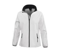 (M, White/Black) Result Core Womens/Ladies Printable Soft Shell Jacket