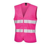 Result Core Womens/Ladies Sleeveless Hi Vis Vest (L/14) (Fluorescent Pink)