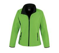 Result Core Women's Printable Soft Shell Jacket in Green | Size: Medium Result Core Green M