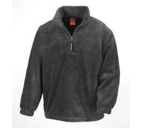 Result Fleece Jacket Heavy Polar Thermal Warm Top Quarter Zip Up Side Pockets