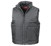 (XL, Dark Grey) Result Fleece Lined Bodywarmer Water Repellent Windproof Jacket