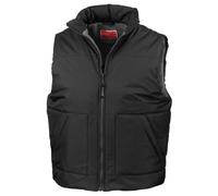 Result RE44A Fleece-Lined Bodywarmer - Black, Small