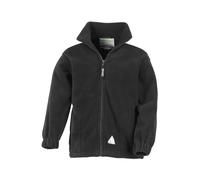 Result Full Zip Active Anti Pilling Fleece Jacket in Black | Size: 10-12 Years Result Black 10-12 Years