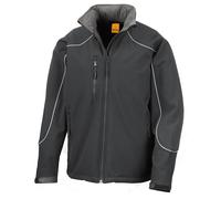 Result Genuine Men's Premium Hooded Ripstop Softshell Jacket R118X