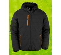 Result Genuine Recycled Black Compass Padded Winter Jacket Outdoor Winter Coat