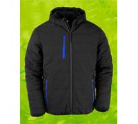 Result Genuine Recycled Black Compass Padded Winter Jacket Outdoor Winter Coat